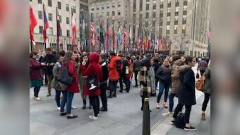 Hachette employees stage walkout to protest Woody Allen memoir: 'Stand in solidarity with Ronan and Dylan Farrow'