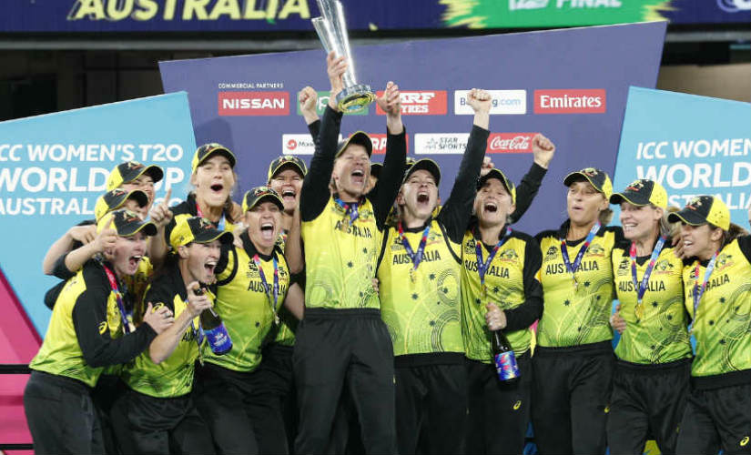 Australia oozed confidence and went about their business with aggression, eventually lifting their fifth Women’s T20I World Cup title. AP 