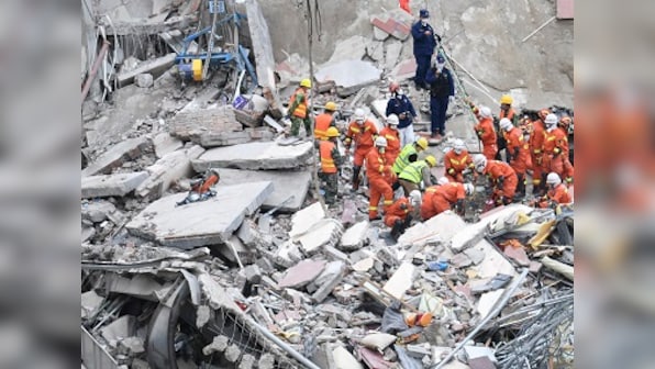 Man rescued after being trapped for 69 hours in rubble of fallen coronavirus quarantine hotel in China's Quanzhou