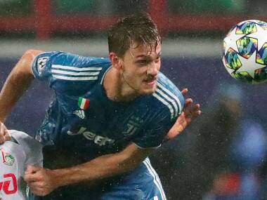 Serie A: Juventus' Daniele Rugani, Aaron Ramsey and Leonardo Bonucci report for individual training