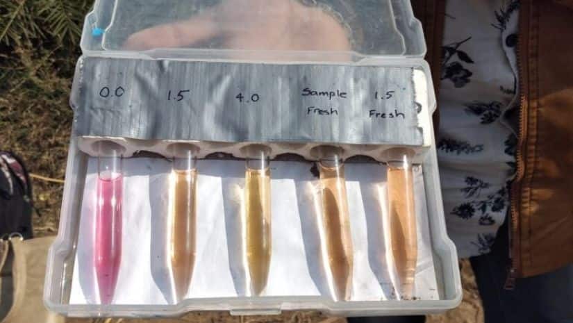 A portable fluoride testing kit for water. Image via Mongabay-India/ Sahana Ghosh