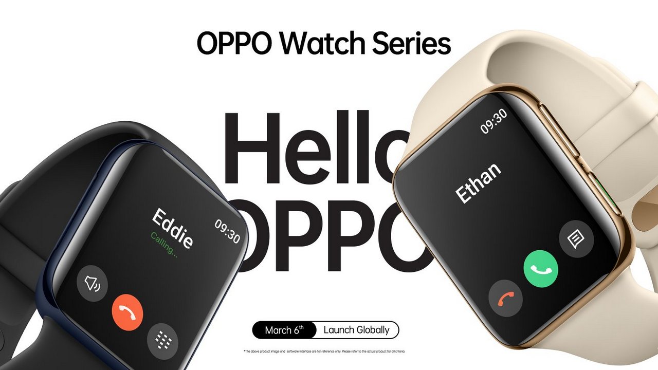 An Oppo swartwatch is set to debut in China on 6 March, and yes, it does look like the Apple Watch An Oppo swartwatch is set to debut in China on 6 March, and yes, it does look like the Apple Watch