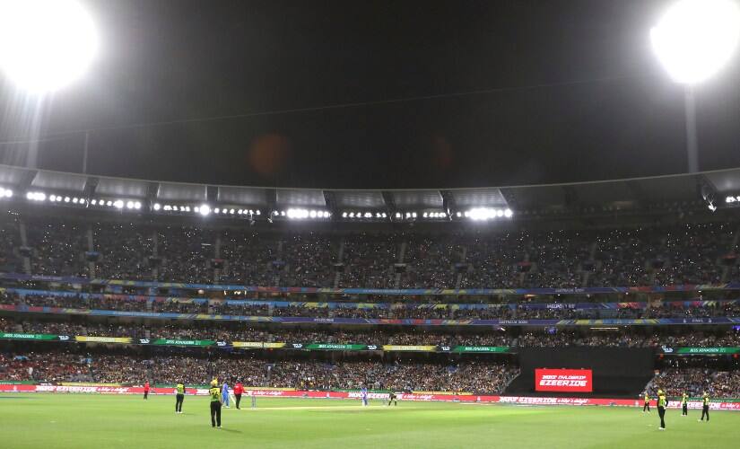 Fans nearly fill the Melbourne Cricket Ground during the Women’s T20 World Cup cricket final match between Australia and India in Melbourne, Sunday, March 8, 2020. (AP Photo/Asanka Ratnayake)