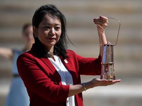 Tokyo Olympics 2020: Organisers receive Olympic flame in scaled-down handover ceremony Tokyo Olympics 2020: Organisers receive Olympic flame in scaled-down handover ceremony