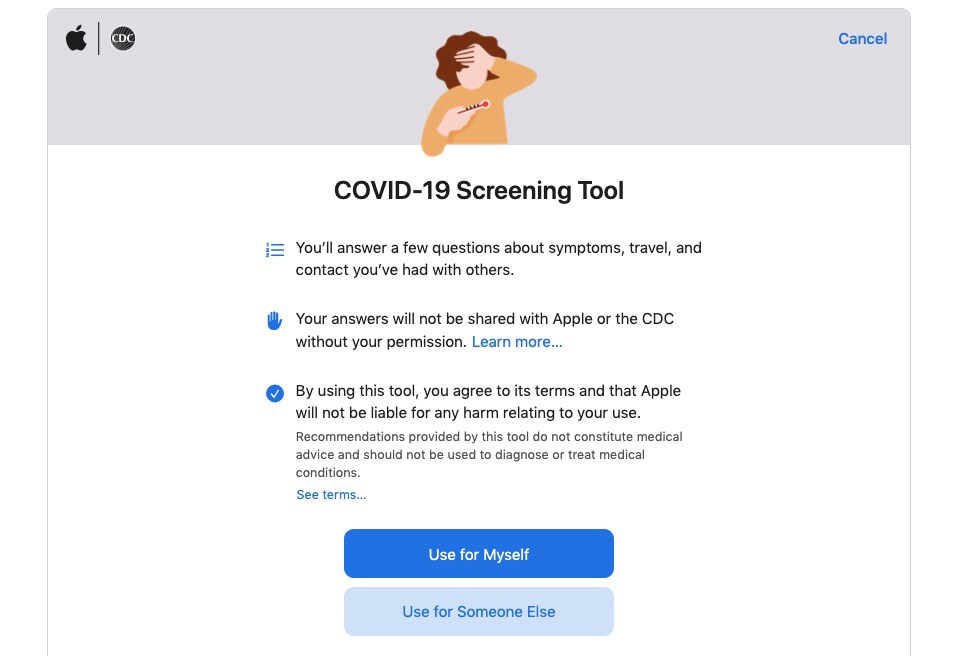 COVID-19 screening tool