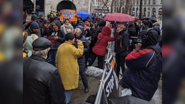 Students, activists, Indian diaspora protest against CAA, Delhi riots in London; demand Amit Shah’s resignation