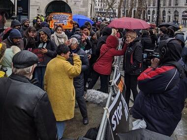 Students, activists, Indian diaspora protest against CAA, Delhi riots in London; demand Amit Shah’s resignation