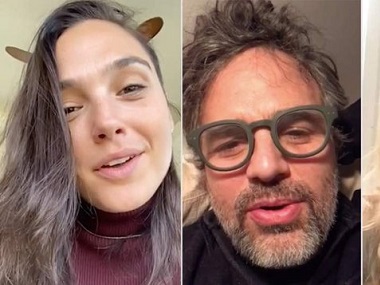 Coronavirus pandemic: Gal Gadot, Mark Ruffalo, Natalie Portman sing John Lennon’s Imagine during self-quarantine Coronavirus pandemic: Gal Gadot, Mark Ruffalo, Natalie Portman sing John Lennon’s Imagine during self-quarantine