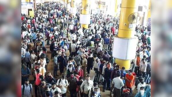 Despite Maharashtra lockdown, labourers rushing to leave Mumbai, Pune in jampacked buses face coronavirus threat