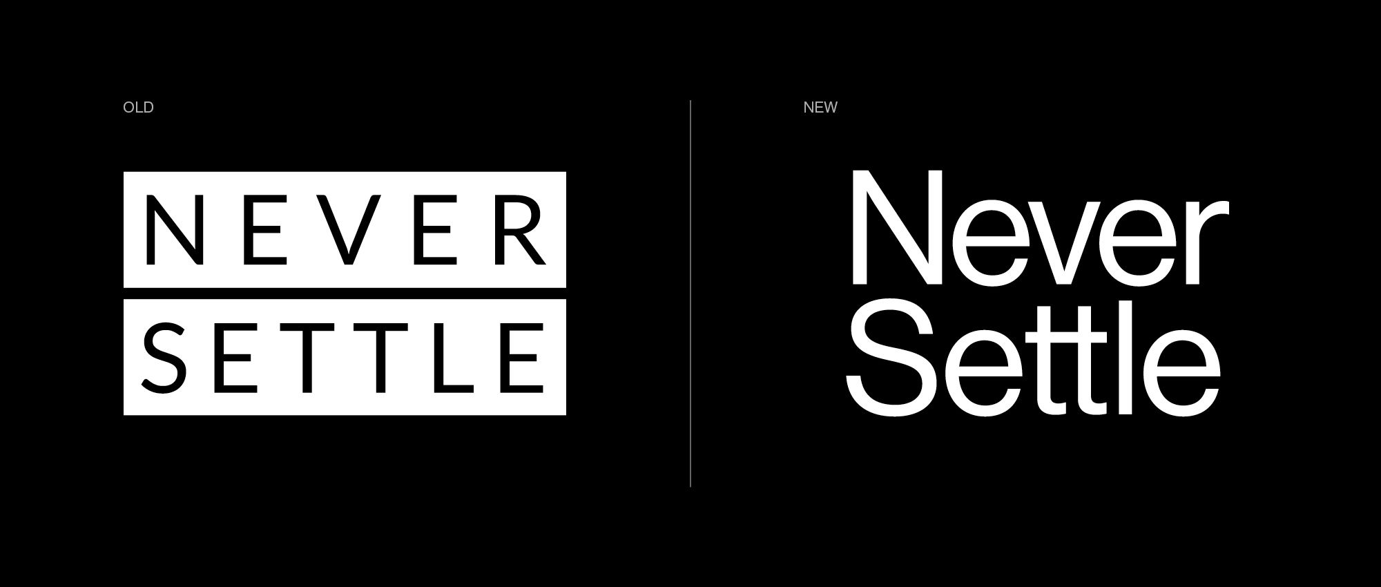Old and New OnePlus tagline. Image: OnePlus