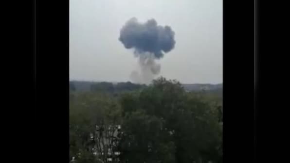 PAF F-16 jet crashes in Islamabad during rehearsal for Pakistan Day parade, slated for 23 March; air force orders inquiry into cause of accident
