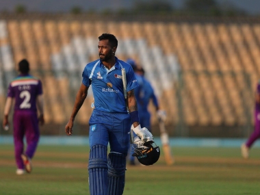 DY Patil T20 Cup: Fit-again Hardik Pandya hits unbeaten 158 from 55 balls to power Reliance One to 104-run victory over BPCL DY Patil T20 Cup: Fit-again Hardik Pandya hits unbeaten 158 from 55 balls to power Reliance One to 104-run victory over BPCL