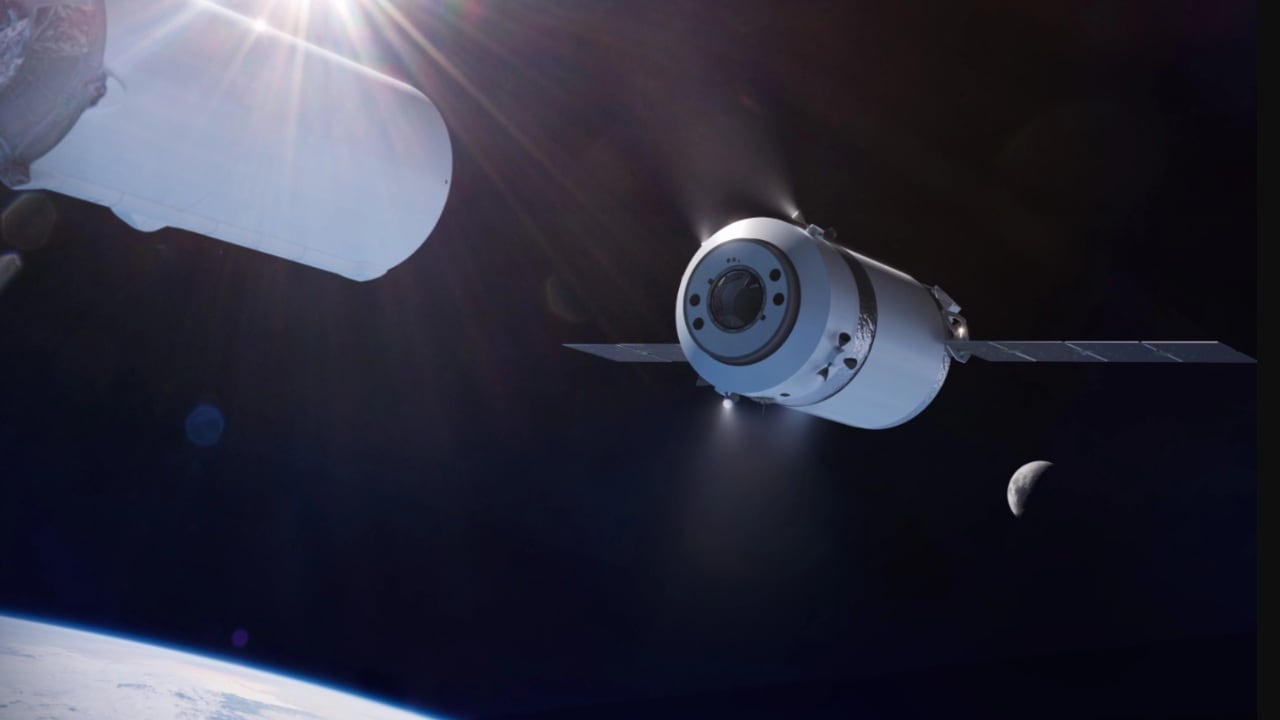 SpaceX new Dragon XL spacecraft. Image credit: SpaceX/NASA