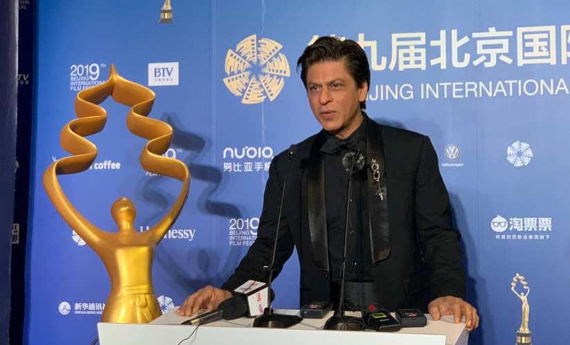 Shah Rukh Khan at last year’s Beijing International Film Festival. Image from Twitter