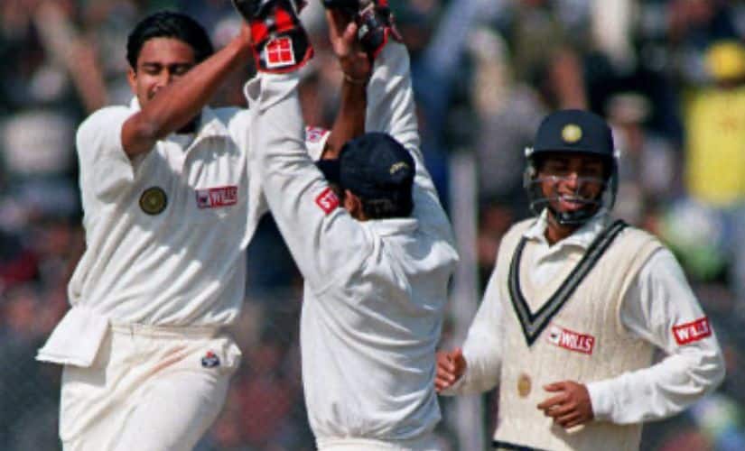 Anil Kumble bowled through the Pakistan batting in Delhi in 1999. AFP