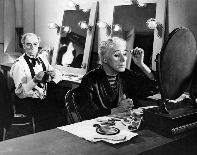 Charlie Chaplin, Buster Keaton in a still from Limelight | Twitter