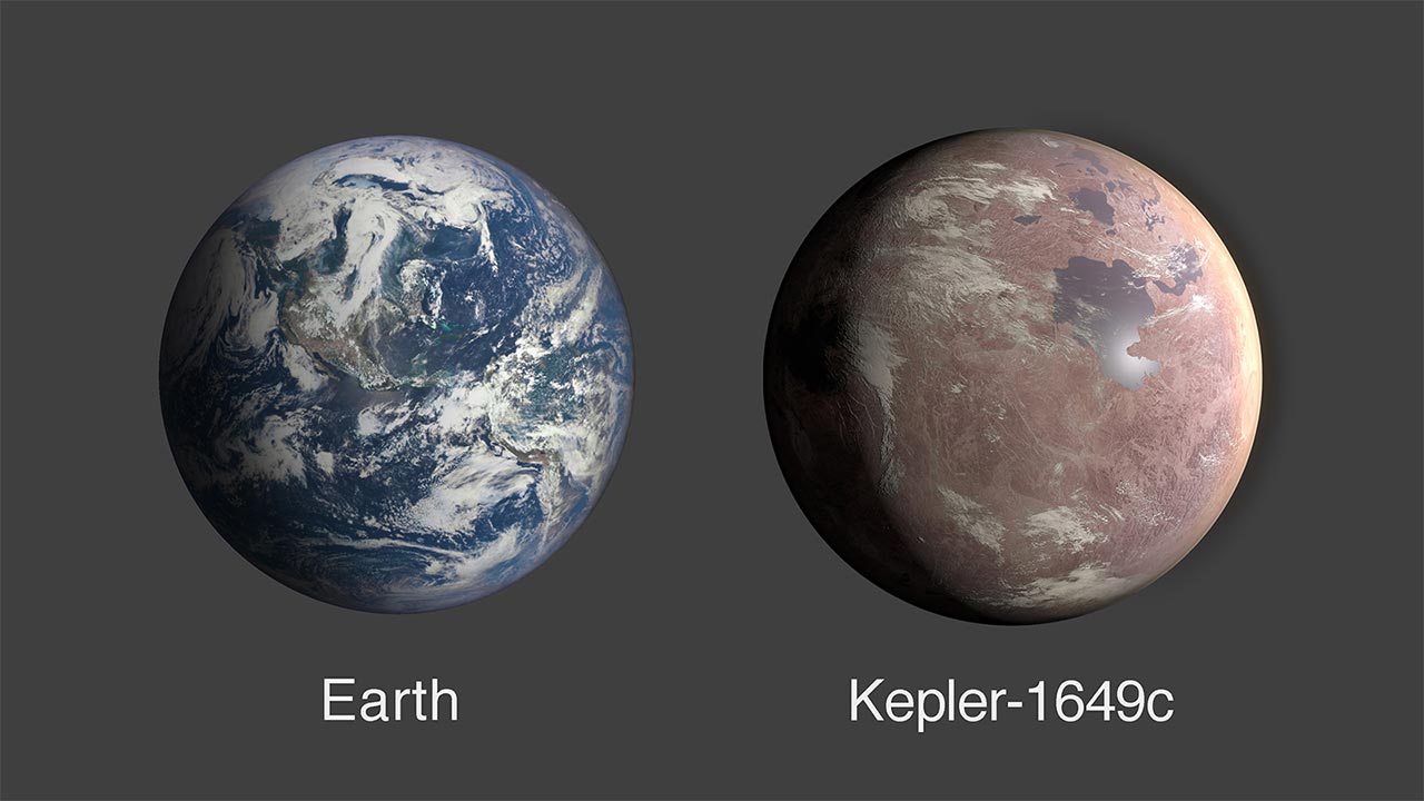 Kepler-1649c, admittedly not a creative name, is just 1.06 times the size of the Earth. Image; NASA
