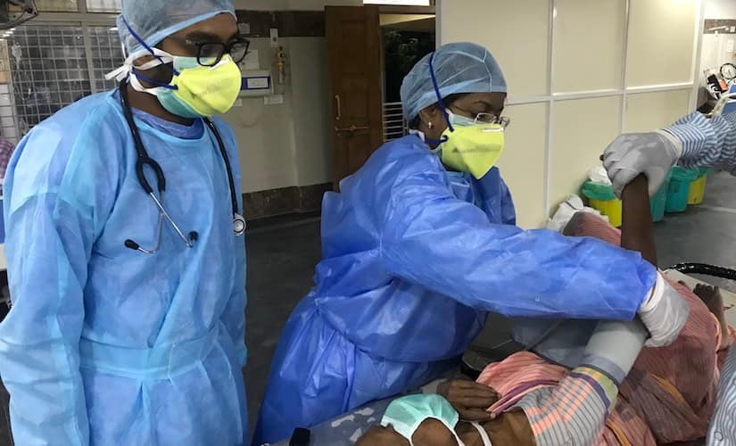 The Gandhi Hospital in Hyderabad was declared as a COVID-19 hospital in the last week of March and which can accommodate up to 1,000 patients. Image procured by Manasi Chandu