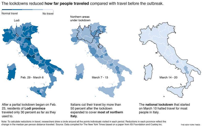 Even as the number of cases climbs, the rate of infection has started to slow under the nationwide lockdown. But Italy continues to answer for mistakes made before it took effect. © 2020 The New York Times