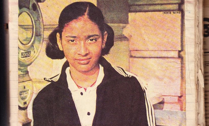 A 13-year-old Madhumita joining the Railways. Image procured by Shirish Nadkarni