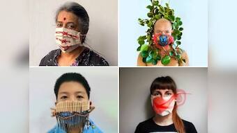 For the Maskbook campaign, how artists world over are using protective masks as canvasses for creativity