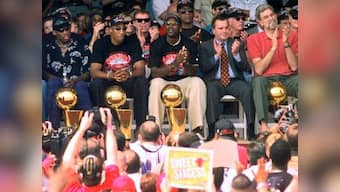 Dennis Rodman's eccentricities steal the scene as 'The Last Dance' tries to show it's not all about Michael Jordan