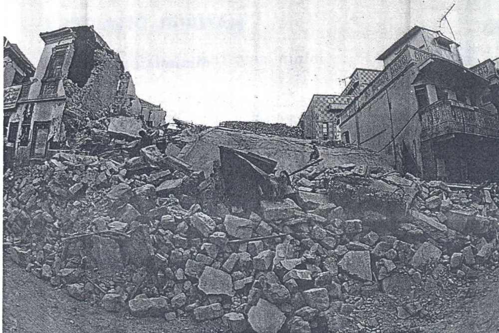 Destruction of non-quake resistant buildings