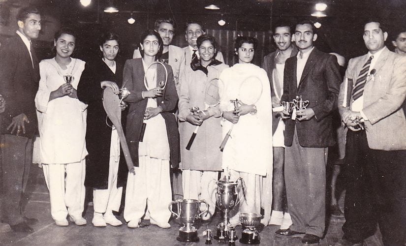 TN Seth (Second from right) with the Uttar Pradesh state team at the 1952 Nationals. Image procured by Shirish Nadkarni