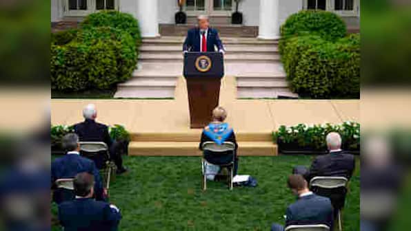 Criticised for response to coronavirus outbreak, Donald Trump clumsily tries to shift blame to WHO