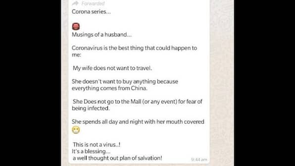 During coronavirus outbreak, there's much we cannot control. But we can deal with the misogyny of the 'Wife Joke' 