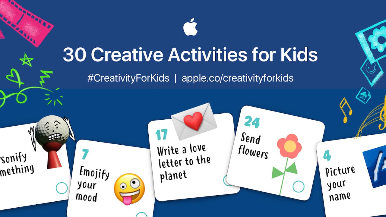 Apple releases new '30 Creative Activities for Kids' worksheet for children at home Apple releases new '30 Creative Activities for Kids' worksheet for children at home