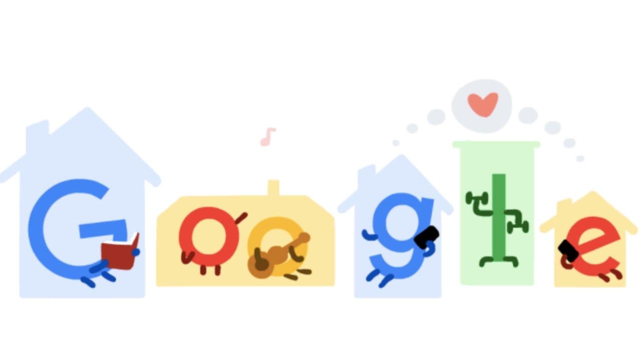 Google Doodle suggests to 'Stay Home. Stay Safe'