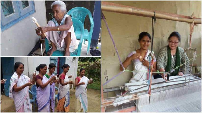 Weavers associated with Narmohan Das. Image courtesy Narmohan Das