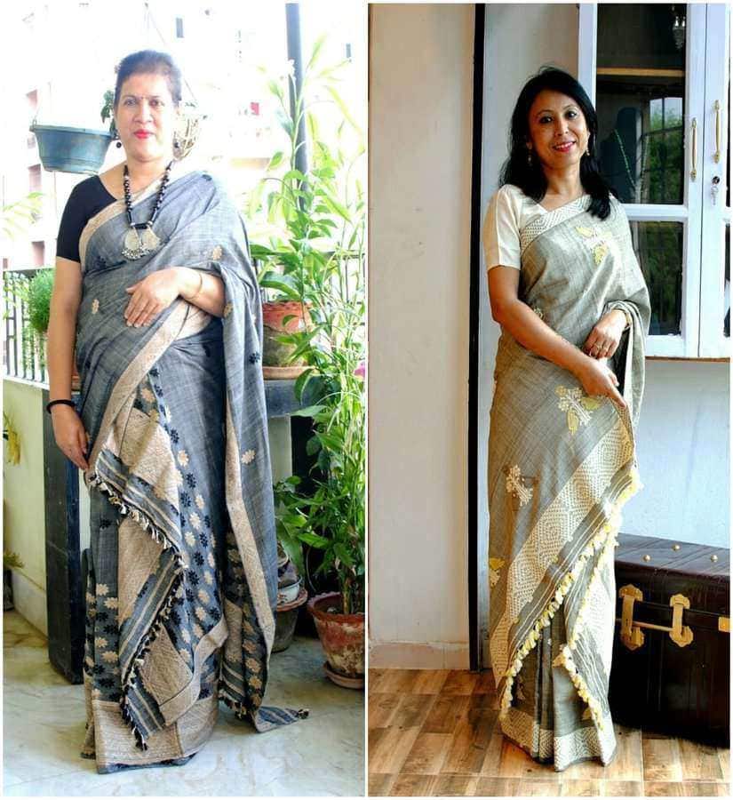 Women in Mekhela-Chador. Image courtesy Kahua D'Handloom Cafe