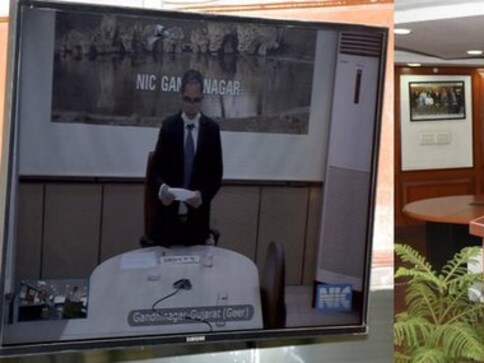 Suresh N Patel, ex-CEO of Andhra Bank, takes oath as vigilance commissioner via video conferencing due to coronavirus lockdown Suresh N Patel, ex-CEO of Andhra Bank, takes oath as vigilance commissioner via video conferencing due to coronavirus lockdown