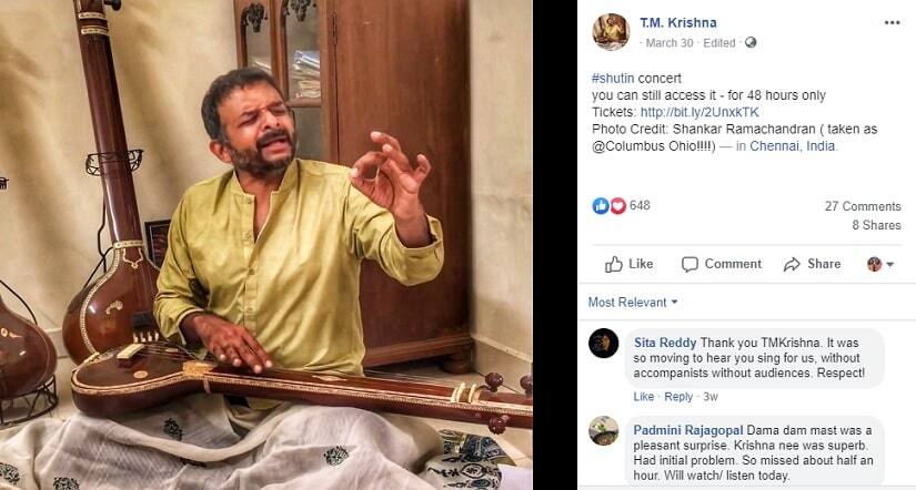TM Krishna's #shutin concert