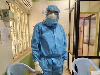 A doctor taking a break between duties at Tirunelveli Medical College Hospital. Pic courtesy: Rafi Mohammad
