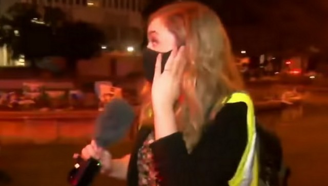 'I'm getting shot! I'm getting shot!': Reporter covering George Floyd protests in Louisville shot by cop's pepper ball on live TV cries out 'I'm getting shot! I'm getting shot!': Reporter covering George Floyd protests in Louisville shot by cop's pepper ball on live TV cries out