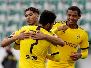 Bundesliga: Raphael Guerreiro, Achraf Hakimi score as Dortmund beat Wolfsburg; Kai Havertz bags brace in Bayer win Bundesliga: Raphael Guerreiro, Achraf Hakimi score as Dortmund beat Wolfsburg; Kai Havertz bags brace in Bayer win