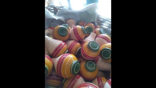 Channapatna toys made by Syed Hameed