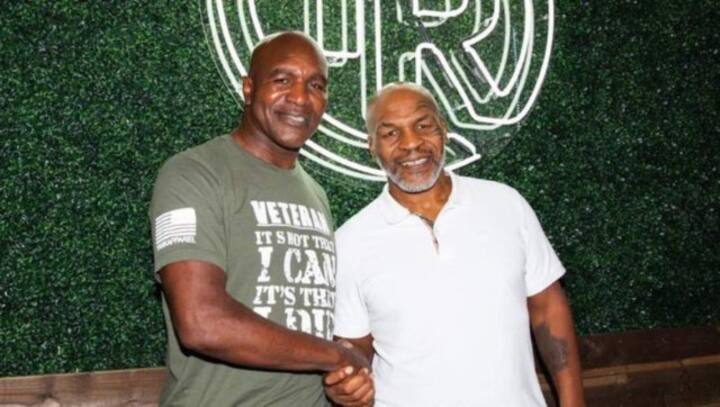 Former heavyweight champion Evander Holyfield open to third Mike Tyson fight for charity