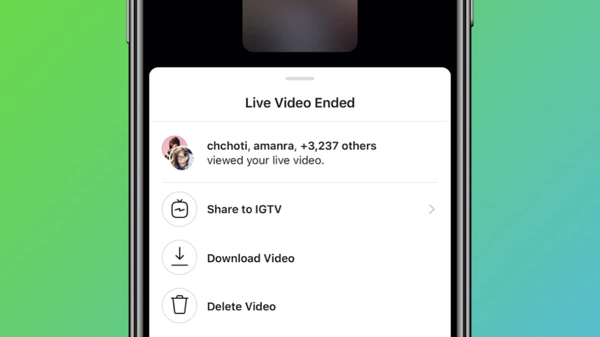 Instagram now allows uploading Live videos to IGTV Here's how it works