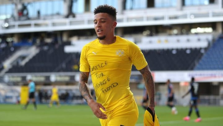 George Floyd death: Jadon Sancho not booked for his protest; DFB to review laws on slogans
