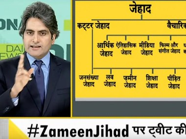 Kerala Police files FIR against Zee News editor Sudhir Chaudhary for broadcasting 'Jihad flowchart', offending sentiments of Muslims Kerala Police files FIR against Zee News editor Sudhir Chaudhary for broadcasting 'Jihad flowchart', offending sentiments of Muslims