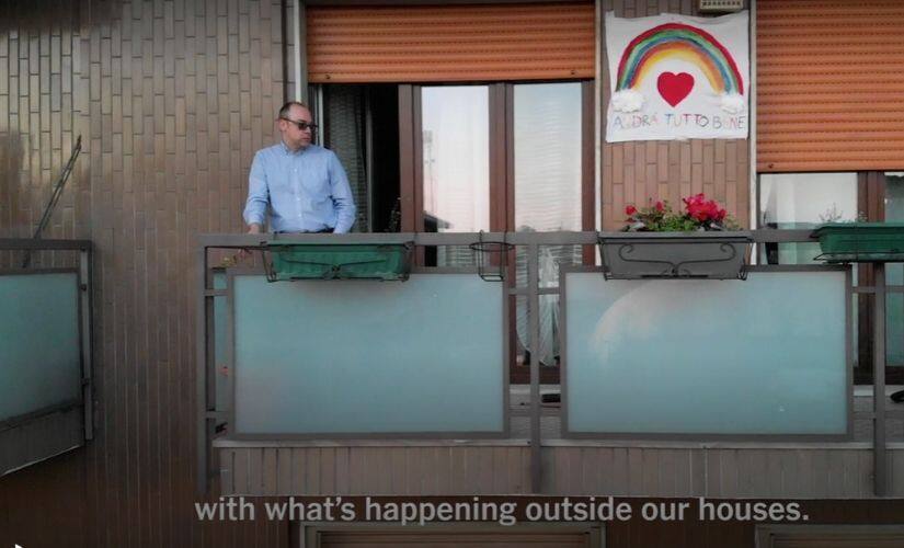 Stills from Messages from Quarantine. Video screenshots/nytimes.com