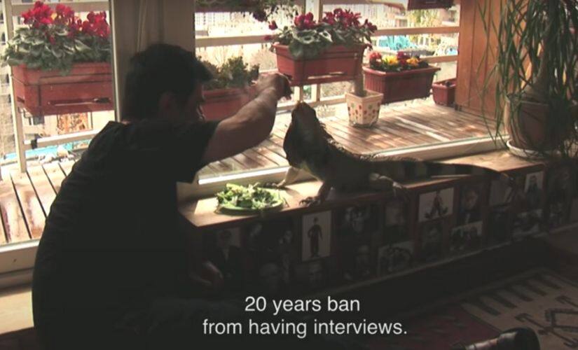 Still from This is not a Film. YouTube screenshot.
