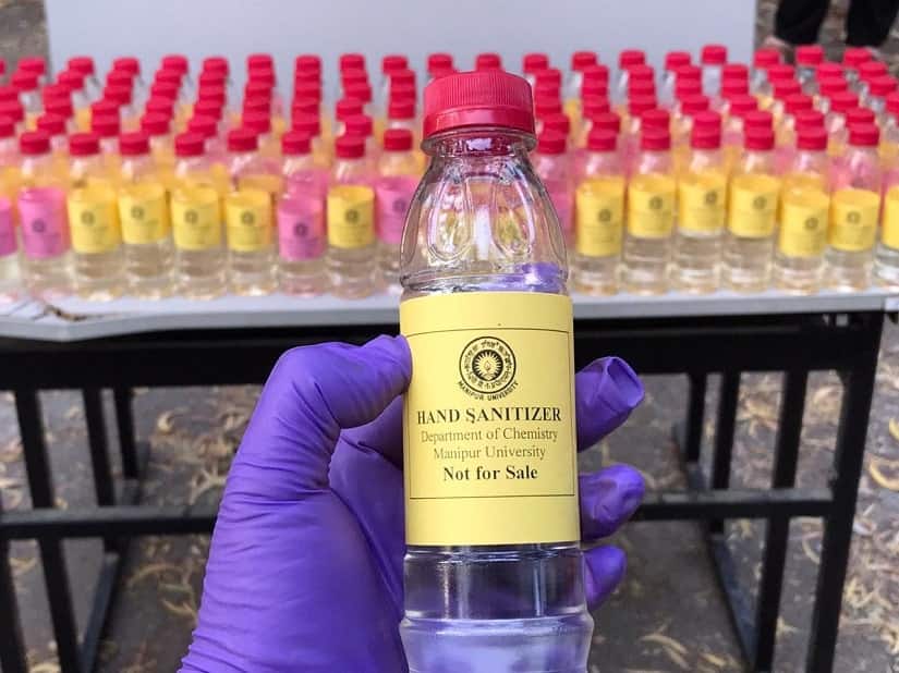 The sale of hand sanitisers has been growing by 100% in India due to the coronavirus scare.