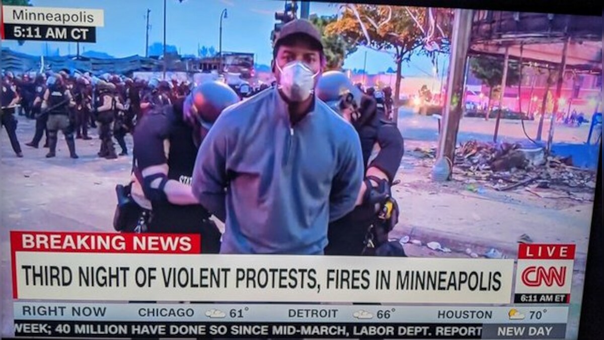 George Floyd death: Minnesota police arrest African-American CNN reporter  on air covering Minneapolis protests – Firstpost