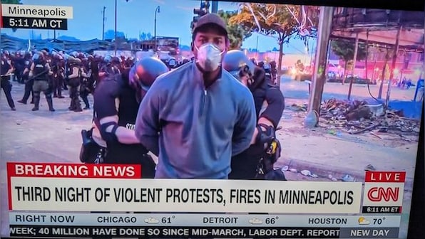 George Floyd death: Minnesota police arrest African-American CNN reporter on air covering Minneapolis protests