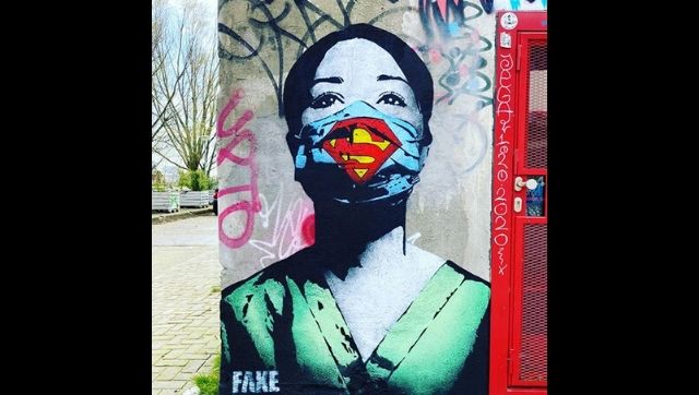Amidst the global coronavirus pandemic, street artists, muralists pay tribute to frontline workers, healthcare professionals Amidst the global coronavirus pandemic, street artists, muralists pay tribute to frontline workers, healthcare professionals